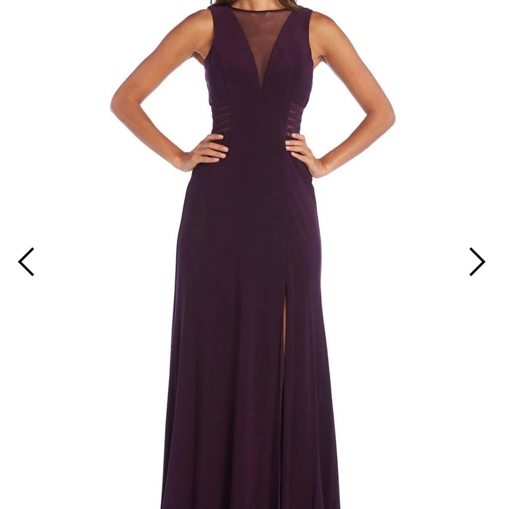 Elegant Purple Evening Gown